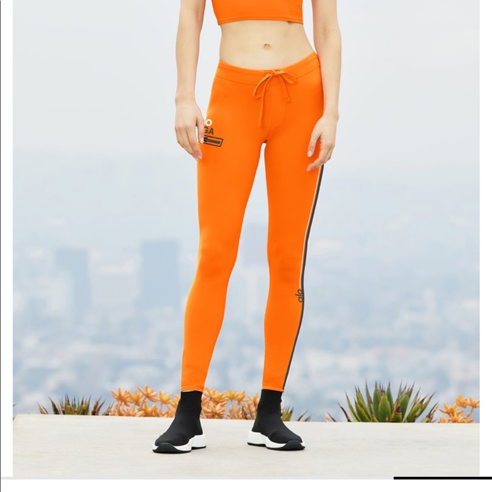 ALO Yoga Orange Leggings